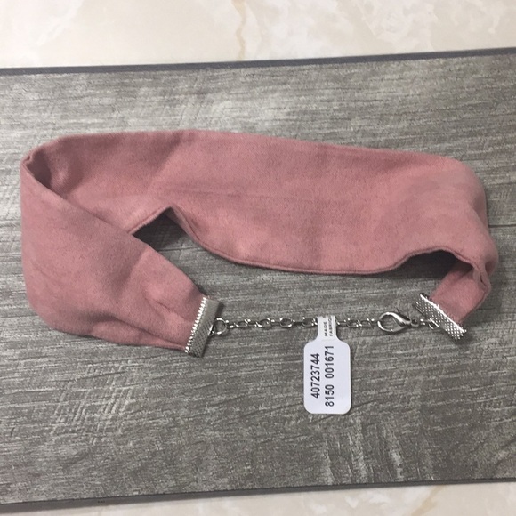 Free People Daisy June Suede Pink Choker - Picture 9 of 11
